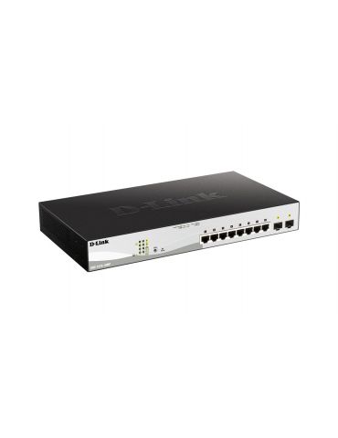 D-Link DGS-1210-10MP switch-uri Gestionate L2 L3 Gigabit Ethernet (10 100 1000) Power over Ethernet (PoE) Suport Negru - Tik.ro