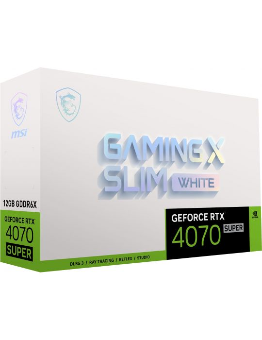 MSI GAMING GeForce RTX 4070 SUPER 12G X SLIM WHITE NVIDIA 12 Giga Bites GDDR6X