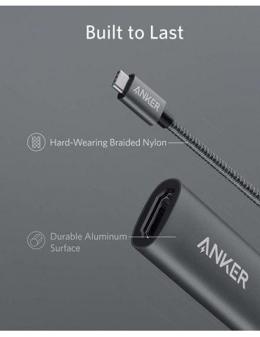 Anker A83120A1 adaptor grafic USB Negru, Gri
