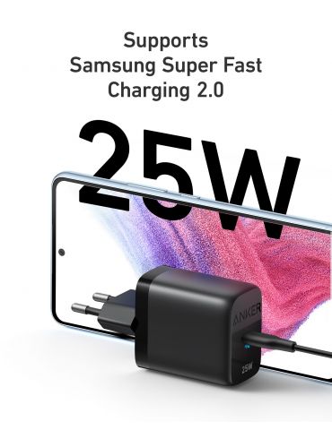 Anker 312 Charger Căști, Căști, Smartphone, Ceas smart, Tabletă Negru AC De interior