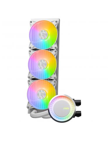 MSI MAG CORELIQUID E360 WHITE sistem răcire computer Placă de bază, Procesor Kit lichid de răcire 12 cm Alb