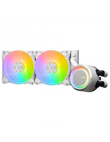 MSI MAG CORELIQUID E240 WHITE sistem răcire computer Placă de bază, Procesor Kit lichid de răcire 12 cm Alb