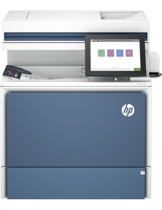 HP Color LaserJet Enterprise Imprimantă MFP 5800f, Imprimare,copiere,scanare,fax, Alimentator automat de documente tăvi
