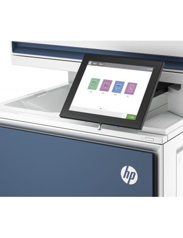 HP Color LaserJet Enterprise Imprimantă MFP 5800f, Imprimare,copiere,scanare,fax, Alimentator automat de documente tăvi