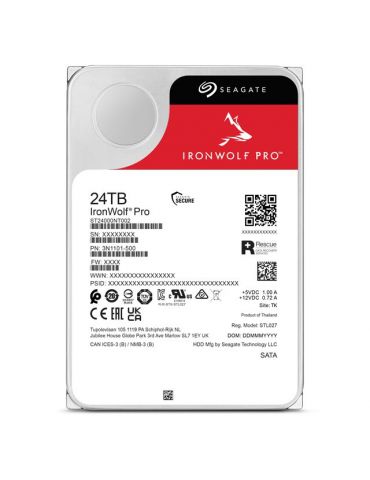 Seagate IronWolf Pro ST24000NT002 hard disk-uri interne 3.5" 24 TB ATA III Serial