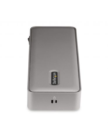 StarTech.com 129UE-USBC-KVM-DOCK switch-uri pentru tastatură, mouse și monitor (KVM) Argint
