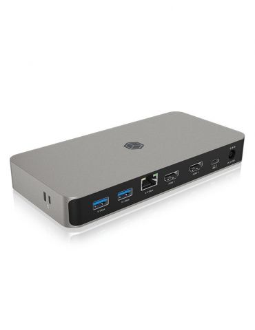 ICY BOX IB-DK2880-C41 Prin cablu USB4 Antracit, Negru - Tik.ro