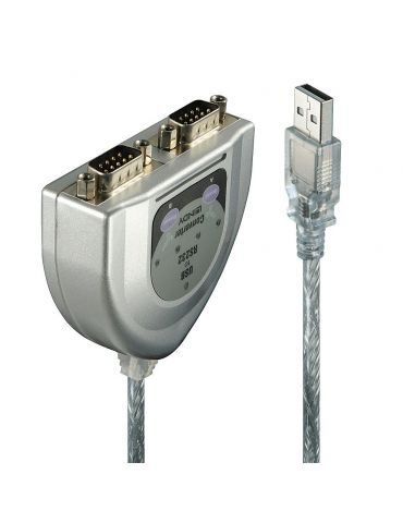 Lindy 42889 cabluri seriale Argint 0,6 m USB Tip-A DB-9 - Tik.ro