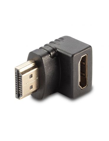 Lindy 41085 adaptor mufă cablu HDMI Negru
