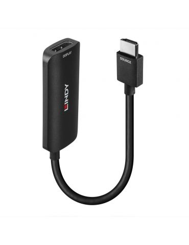 Lindy 38329 adaptor pentru cabluri video 0,157 m HDMI Tip A (Standard) DisplayPort Negru - Tik.ro