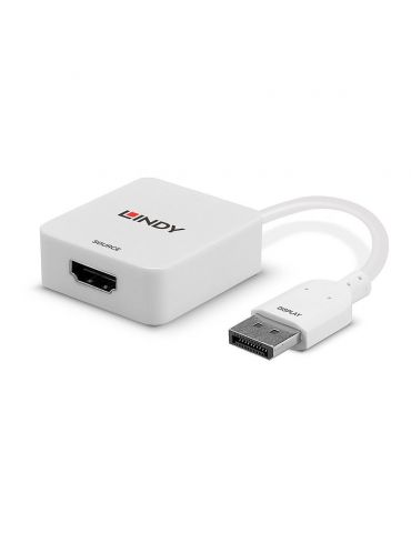 Lindy 38303 adaptor pentru cabluri video 0,095 m HDMI Tip A (Standard) DisplayPort Alb