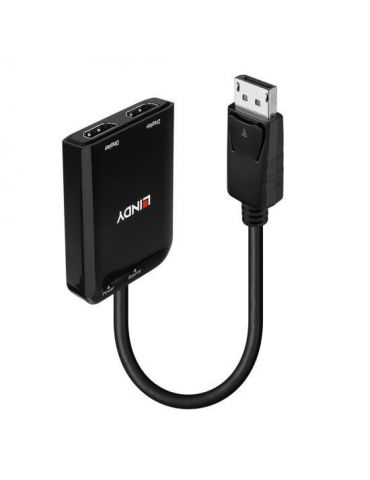 Lindy 38433 adaptor pentru cabluri video DisplayPort 2 x HDMI - Tik.ro