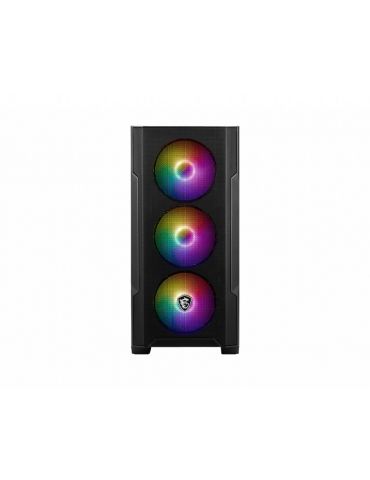 MSI MAG FORGE M100A carcase PC Micro Tower Negru, Transparente