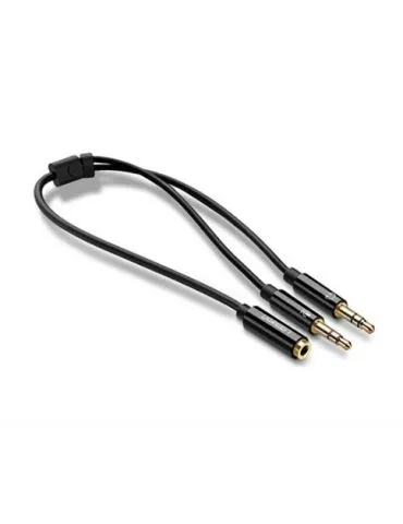 Ugreen 20898 cablu audio 0,2 m 2 x 3.5mm 3.5mm Negru