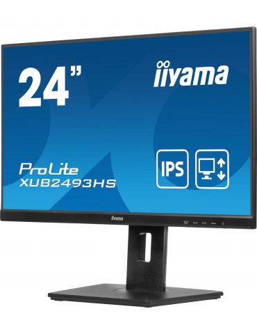 iiyama ProLite XUB2493HS-B6 monitoare LCD 60,5 cm (23.8") 1920 x 1080 Pixel Full HD LED Negru - Tik.ro