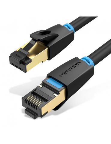 Vention IKABD cabluri de rețea Negru 0,5 m Cat8 S FTP (S-STP) - Tik.ro