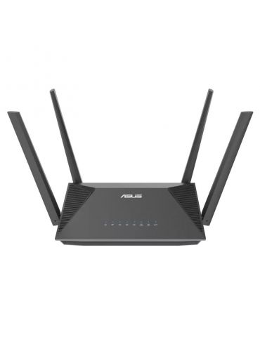 ASUS RT-AX52 AX1800 AiMesh router wireless Gigabit Ethernet Bandă dublă (2.4 GHz  5 GHz) Negru
