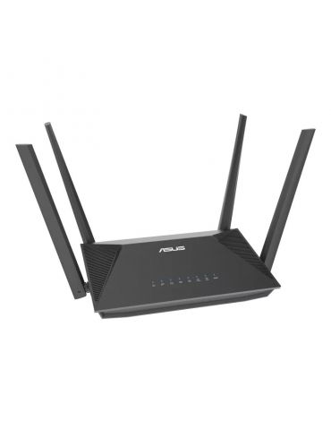 ASUS RT-AX52 AX1800 AiMesh router wireless Gigabit Ethernet Bandă dublă (2.4 GHz  5 GHz) Negru