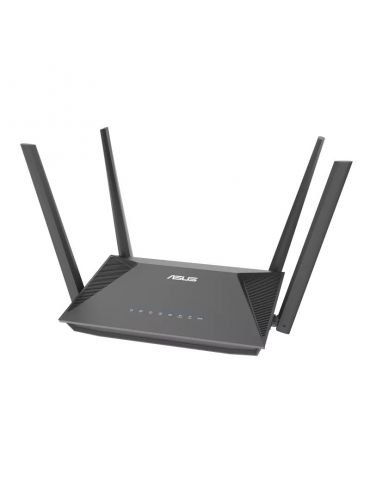 ASUS RT-AX52 AX1800 AiMesh router wireless Gigabit Ethernet Bandă dublă (2.4 GHz  5 GHz) Negru