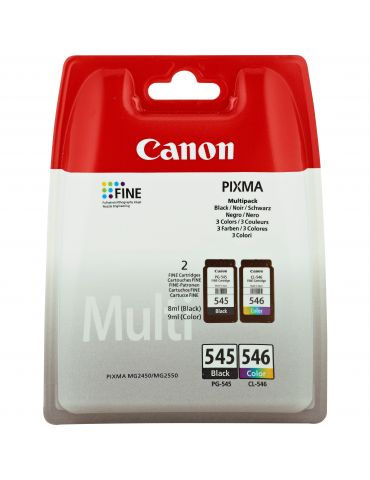 Canon PG-545 CL-546 cartușe cu cerneală 2 buc. Original Productivitate Standard Negru, Cyan, Magenta, Galben - Tik.ro