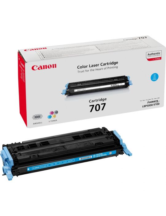 Canon 707 cartuș toner 1 buc. Original Cyan