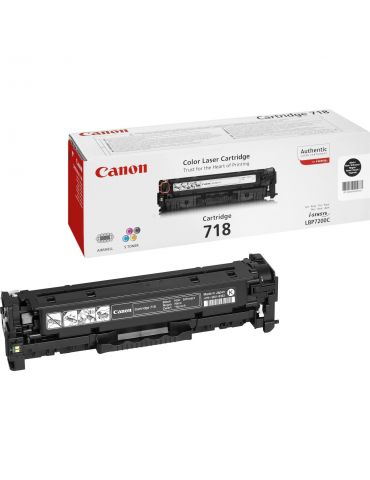Canon CRG-718 Bk cartuș toner 1 buc. Original Negru