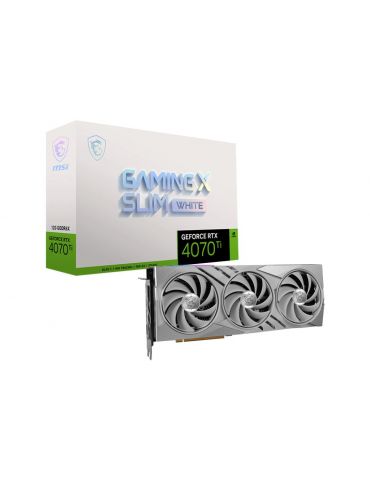MSI GAMING GeForce RTX 4070 Ti X SLIM WHITE 12G NVIDIA 12 Giga Bites GDDR6X - Tik.ro