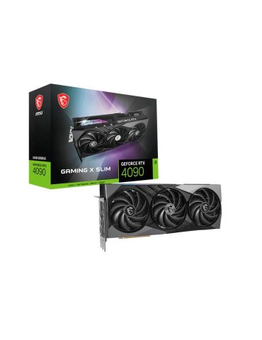 MSI GAMING GEFORCE RTX 4090 X SLIM 24G plăci video NVIDIA 24 Giga Bites GDDR6X - Tik.ro