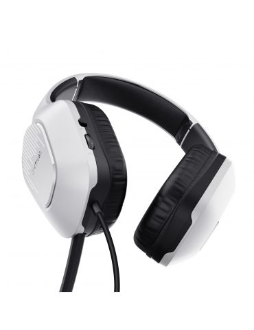 Trust GXT 415W Zirox Căști Prin cablu Bandă de fixare pe cap Gaming Alb