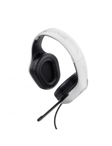 Trust GXT 415W Zirox Căști Prin cablu Bandă de fixare pe cap Gaming Alb