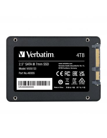 Verbatim Vi550 S3 2.5" 4 TB ATA III Serial 3D NAND