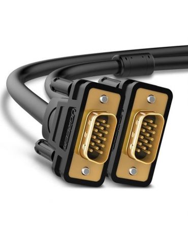 Ugreen 11631 cablu VGA 3 m VGA (D-Sub) Negru - Tik.ro