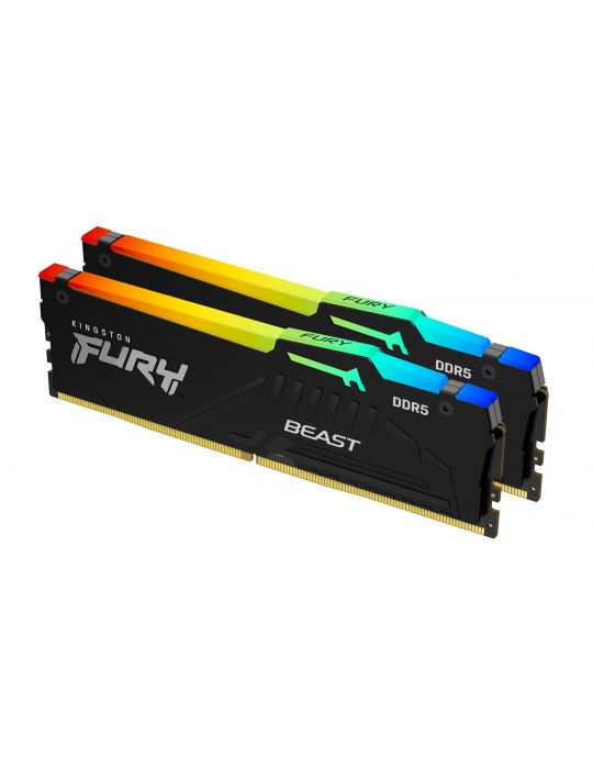 Kingston Technology FURY Beast RGB module de memorie 16 Giga Bites 2 x 8 Giga Bites DDR5 CCE
