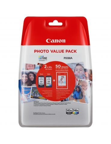 Canon 8286B006 cartușe cu cerneală 2 buc. Original Productivitate Înaltă (XL) Negru, Cyan, Galben, Magenta - Tik.ro