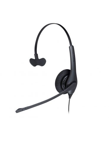 Jabra Biz 1500 Mono Căști Prin cablu Bandă de fixare pe cap Birou Call center Bluetooth Negru