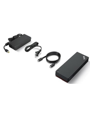 Lenovo ThinkPad Universal Thunderbolt 4 Smart Dock Prin cablu Negru - Tik.ro