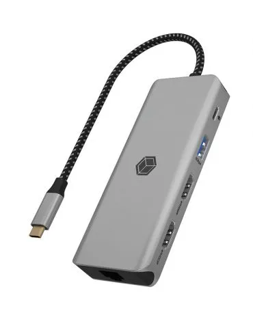 ICY BOX IB-DK4012-CPD stații de andocare și replicatoare de porturi pentru calculatoare portabile Prin cablu USB 3.2 Gen 1 (3.1 - Tik.ro