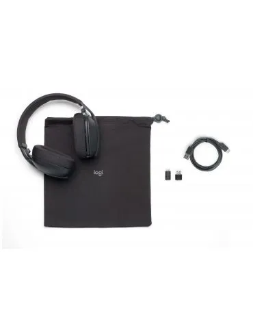 Logitech Zone Vibe Căști Fără fir Bandă de fixare pe cap Apeluri Muzică Bluetooth Grafit