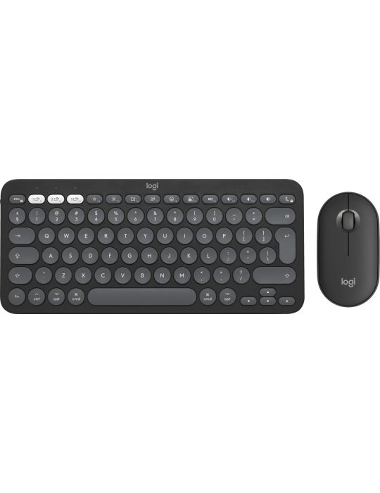 Logitech Pebble 2 Combo for Mac tastaturi Mouse inclus RF Wireless + Bluetooth QWERTY US Internațional Grafit