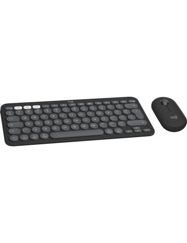 Logitech Pebble 2 Combo for Mac tastaturi Mouse inclus RF Wireless + Bluetooth QWERTY US Internațional Grafit