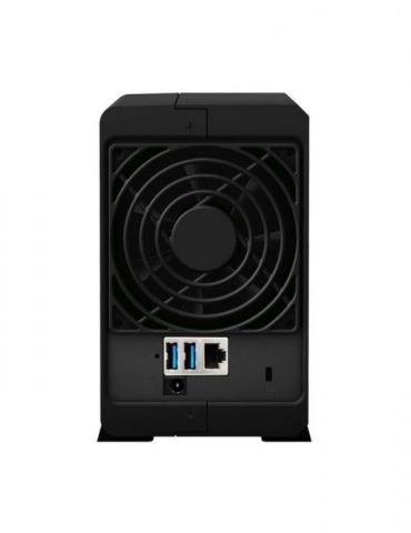 Nas synology tower hdd x 2 capacitate maxima 32 tb memorie ram 1 gb rj-45 (gigabit) porturi usb 3.0 x 2 ds218play (include tv 3.