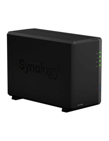 Nas synology tower hdd x 2 capacitate maxima 32 tb memorie ram 1 gb rj-45 (gigabit) porturi usb 3.0 x 2 ds218play (include tv 3.