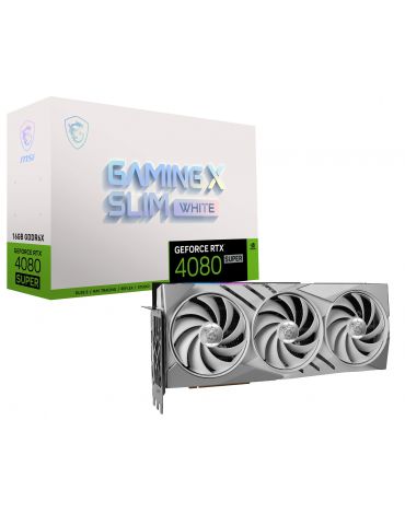 MSI GeForce RTX 4080 SUPER 16G GAMING X SLIM WHITE NVIDIA 16 Giga Bites GDDR6X - Tik.ro