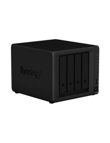 Nas synology desktop hdd x 4 capacitate maxima 108 tb memorie ram 2 gb rj-45 (gigabit) x 2 porturi usb 3.0 x 2 ds420+ (include t