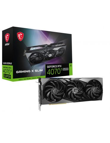 MSI GAMING GeForce RTX 4070 Ti SUPER 16G X SLIM NVIDIA 16 Giga Bites GDDR6X - Tik.ro