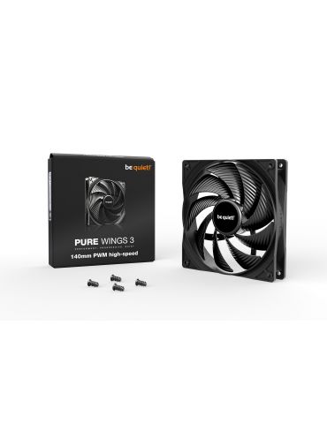 be quiet! Pure Wings 3 140mm PWM high-speed Carcasă calculator Distracţie 14 cm Negru 1 buc.