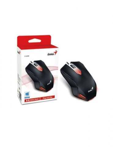 Mouse genius x-g200 gaming cu fir usb optic 1000 dpi butoane/scroll 3/1  negru 31040034100 (include tv 0.18lei) Genius - 1