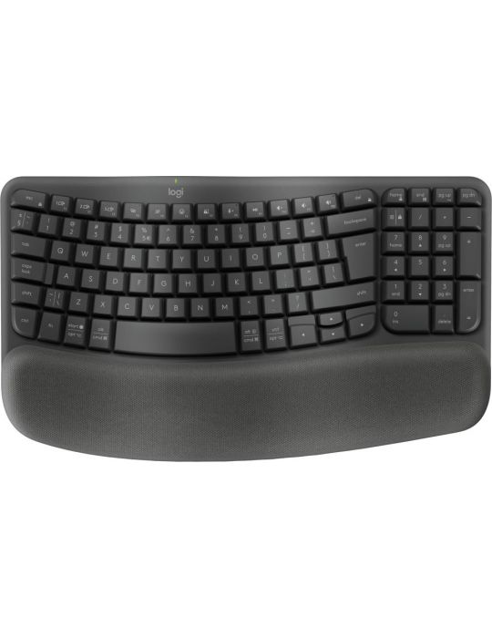 Logitech Wave Keys tastaturi RF Wireless + Bluetooth QWERTY US Internațional Grafit
