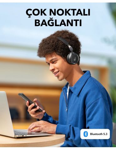 Anker H30I Căști Fără fir Bandă de fixare pe cap Apeluri Muzică USB tip-C Bluetooth Negru