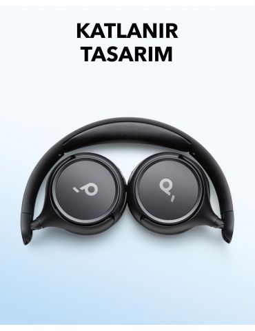 Anker H30I Căști Fără fir Bandă de fixare pe cap Apeluri Muzică USB tip-C Bluetooth Negru